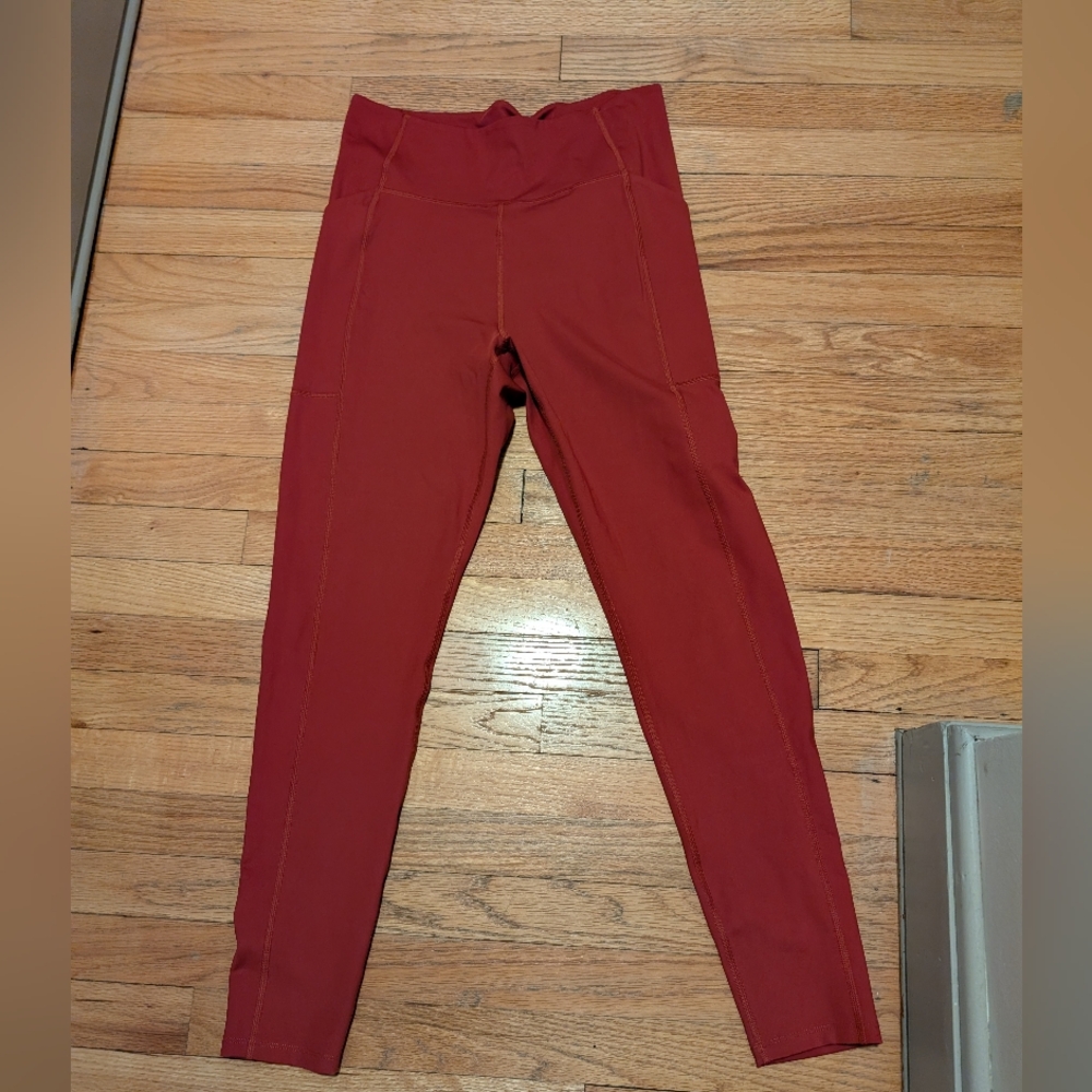girlfriend collective Brick Red Active Leggings
